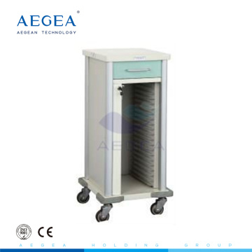 AG-CHT012 CE ISO powder coating steel frame hospital paper holder medical trolley